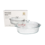 Dannyhome Форма для запекания с крышкой DH-GC01-28 (2.8 л (стекло)) — изображение 2